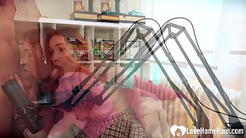 Preview 2 of Hipno Sissy Cuckold Training - Sexy Female Host Gets Wet Mid-Interview and Lets Me In