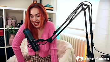 Preview 1 of Hipno Sissy Cuckold Training - Sexy Female Host Gets Wet Mid-Interview and Lets Me In