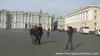 Preview 1 of Iraq Baby Vedeo - Cultural walk turns into dirty foursome fuck Teena Lipoldino,  Fleur Himera