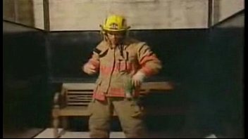 Preview 1 of Cleaning Man Office - Bombeiro no Banho - Fireman Shower