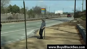 Preview 2 of Nude Cute Girl - Blacks On Boys - Black Boys Ass Gay Fucked 09