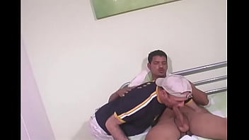 Preview 2 of Free Mum101 - Gorgeous str8 Latino with huge cock BJ.