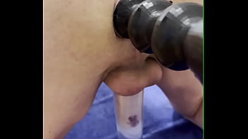 Preview 2 of Uncle Xxx In Boy In Shop - Asswork with dildo and rubberfist