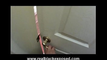 Preview 1 of Message Puas Squirting - Horny black gf Trina bathroom masturbation