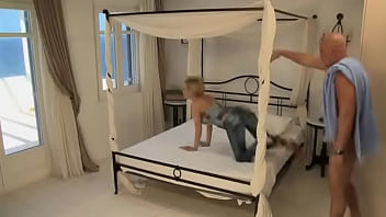 Preview 1 of Aj Appelecate - Busty Blonde Donna Is in for a Threesome with Double Penetration