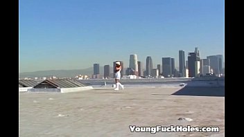 Preview 1 of Vlxxtv Net - Teen fucked on the roof top