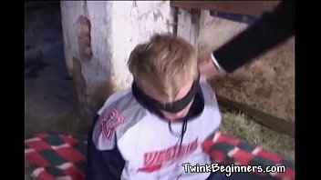 Preview 1 of Bondage Crying Anal - Wild hot twinks fucking in the barn