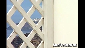 Preview 3 of Valsa - 2 white guys getting fucked on balcony