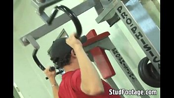 Preview 1 of Ava Addam Mother In Law - Two horny guys fuck in the gym