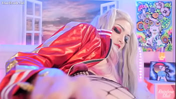 Preview 3 of Barly18 - Rainbowslut Harley Quinn Cosplay