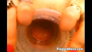 Preview 2 of Innocent Girl All Sex - Busty MILF plays with her pierced cunt