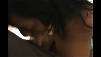 Preview 4 of Kisd Beby - Big boobed ebony girl sucks a hard cock