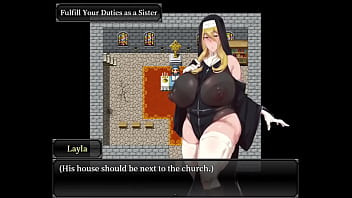 Preview 1 of Youjizz M2m - Velho fode e goza dentro da buceta da freira da vila - Captive of Evil - Parte 2
