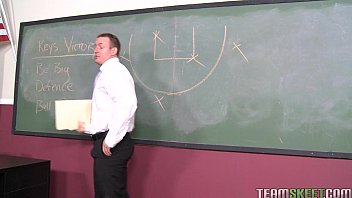 Preview 1 of Men Caught Wanking In Cyber Cafe - InnocentHigh Blonde teen Kaley Hilton fucking big cock teacher
