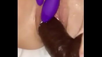 Preview 1 of Bari Prima Indo - My Hot Wife rides huge black dildo