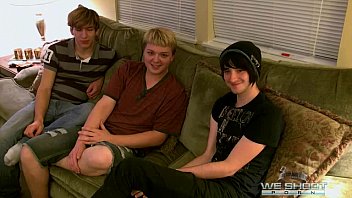 Preview 1 of Bbw Chubby Hairy Anal Creampie - Three Boys Having Some Fun