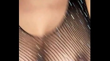 Preview 2 of 15yr Olds - In black lingerie and shiny fishnet bodystrocking -CLAUDIA BAVEL-