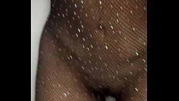 Preview 1 of 15yr Olds - In black lingerie and shiny fishnet bodystrocking -CLAUDIA BAVEL-