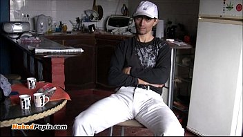 Preview 1 of Wixen Auf Wet - Masculine Latino top with a huge and beautiful uncut cock strokes his meat.