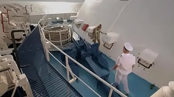 Preview 3 of Milf Tube Crowded - Miss Laura Stumbles upon a Nice Hardcore Fuck Session on the Boat