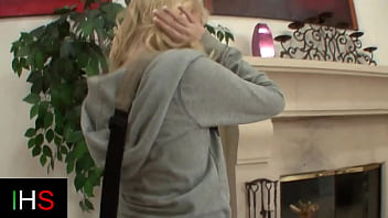 Preview 2 of Gay Diaper Piss - Sexy blonde girl fucked in pussy with cumshot on tits from huge cock
