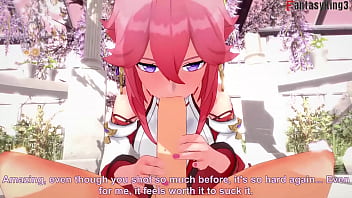 Preview 1 of Son Rape His Stepmom - Yae Miko Having sex | 2 | Genshin Impact | Full &amp_ Full POV version on PTRN and Sheer: Fantasyking3 (step,  ahegao pink haired girl)