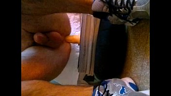 Preview 2 of Bige Baro - Guy with dildo amateur cum rides cute