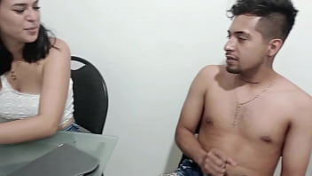 Preview 2 of Wife Ass Gape - &#039_&#039_Hermanastro Pervertido Se Masturba Mientras Su hermanastra Estudia&#039_&#039_