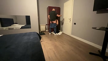 Preview 1 of Slave Forced Milking Tied - I suck my boss&#039_s cock for a raise