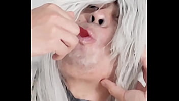 Preview 4 of Old Lewsbian - Cyno Cosplayer Snacking 2