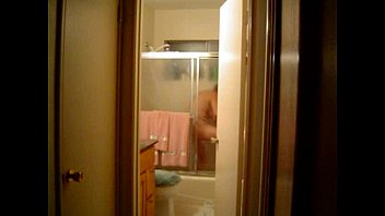 Preview 3 of Chain Red Wap - Dawn in the shower unaware of the cam.