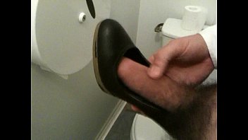Preview 2 of Sexy Hd Hindi 15 - Cum on my coworker Heels in Toilets 01