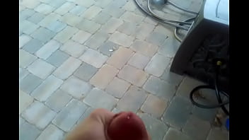Preview 3 of Filiphina Anak Kecil - Outdoor masturbation and cumshot on patio