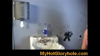 Preview 2 of Maid Wants Cash - Hot-babe-sucking-cock-through-a-gloryhole30