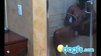 Preview 2 of Nynrgucji - Bootylicious black girl in the shower