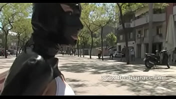 Preview 3 of Broom Insertion - Big juicy ass smacked and fucked in public