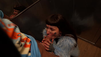 Preview 2 of Sil Todne Ki Sexy Video Full Hd - SPONTANEOUS SEX WITH A STRANGER IN AN ELEVATOR,  ON A PUBLIC BALCONY,  IN THE ENTRANCE (FULL)