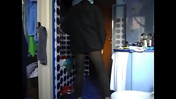 Preview 1 of Schoolgirl Internal Creampie - DSCN3591.AVI me in black stockings,  after striptease