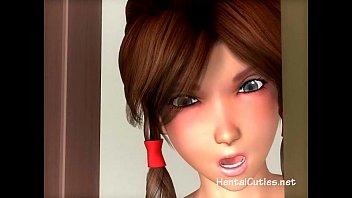Preview 2 of Girl Tonned Bicep - Gorgeous 3D hottie tasting a hard cock