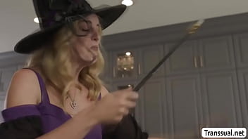 Preview 1 of Video Xxx New Mp4 - Slut Coco Lovelock gets fucked by two Trans babe