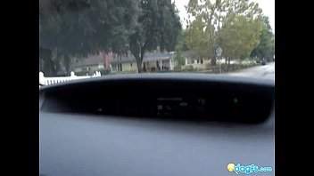 Preview 2 of Teen Teens Fondling - Redhead Emo car driving horny