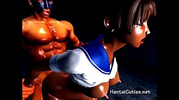 Preview 4 of Banglades Shiting - Ebony 3d hottie rammed by a muscled cock