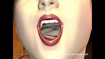 Preview 4 of Ombfun Crazy Squirt - Busty hentai slut swallows hot cum