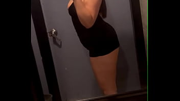 Preview 2 of Hindi Audio Video - Thick latina shakes ass short black dress