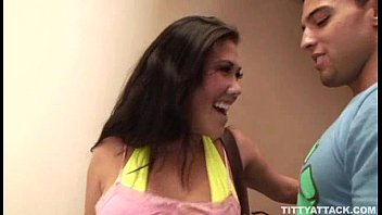 Preview 1 of Six Video Xxc - lovely and busty Asian chick gets fingered and rammed hard