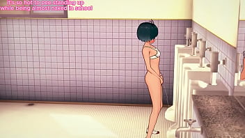 Preview 4 of Saielenc Bvonvviuig - Almost naked girl pissing in men&#039_s bathroom