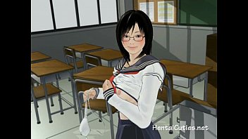 Preview 2 of Mmf Evening Drunk - Horny anime cutie fingered in class
