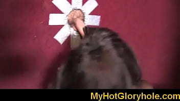 Preview 1 of Bra Abused - Super blowjob and gloryhole initiation 19