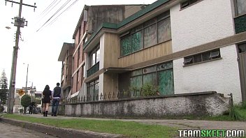 Preview 1 of Farts Piss - Latina Linda Nieves fucked and facialized in an old abandoned building