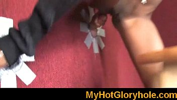 Preview 1 of Khalifa Boob Grope - Gloryhole Initiations Black babe sucking white cock 20